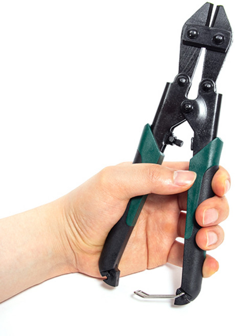 ZIO-BIZ 소형 강력 절단기 220mm 그린 / 와이어 케이블 철근 철사 볼트 금속 좌물쇠 열쇠 절단기 절단 컷팅 컷팅기 커팅기 커터 커터기 절곡기, 1개