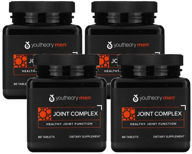 Youtheory Men's Joint Complex 유씨어리 맨 남성 조인트 컴플렉스 60정, 4개 - 쿠팡