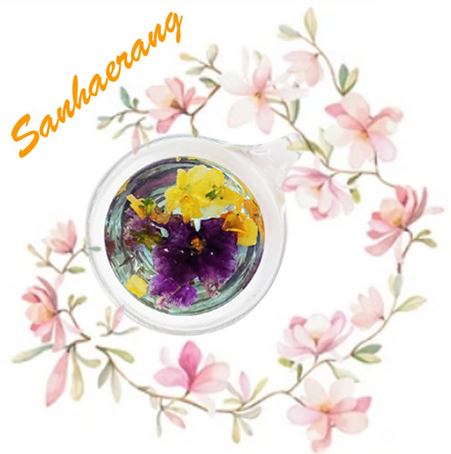 산해랑 국산 꽃차 국화 메리골드 벚꽃 목련 해당화 아카시아 민들레 박태기 도화 등 대용량 실속형, 국화꽃차 12g, 1개, 1개입