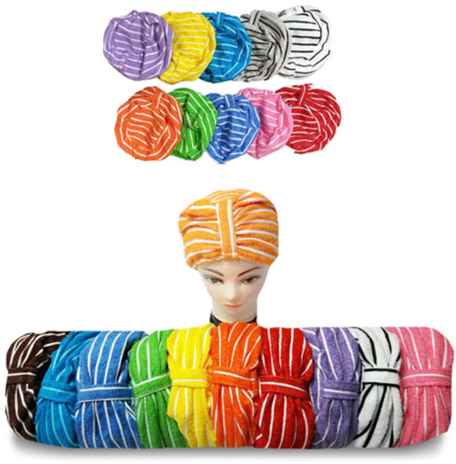 샤워캡 사우나 헤어손상방지 면소재 목욕모자 찜질방 10색, 핑크색, 1개