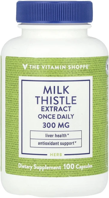 몸관리하세요 겨울입니다 The Vitamin Shoppe 밀크시슬 추출물 300mg 캡슐 100정 특별관리진행, TheVitaminShoppe밀크시슬추출물300mg캡슐, 1개 - 쿠팡