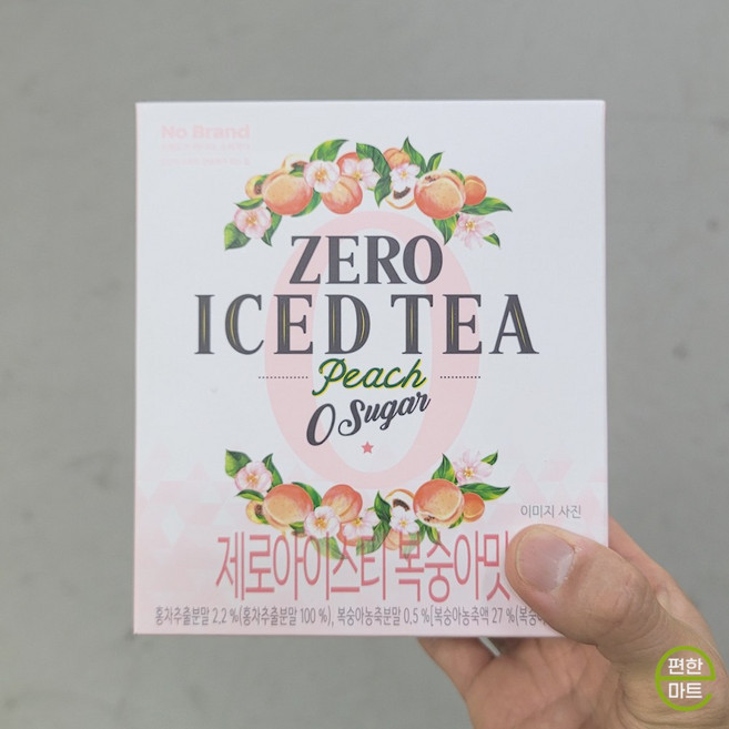 노브랜드 제로아이스티 복숭아맛, 3개, 40개입, 240g