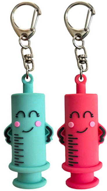 주사기 비비드 앰플따개 2P 세트 오프너 따개 간호사 뚜껑 제거 바이알따개, 1세트, 민트+레드