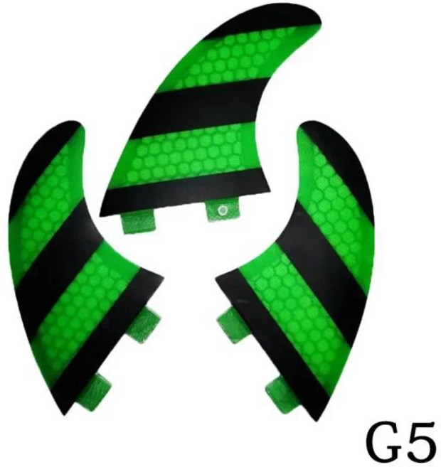 BiLong FCS FINS 서프보드 핀 트라이 핀 G5 사이즈 3 핀 유리 섬유 성능 코어 탄소 바디 보드 부기 보드, 06 G5Green