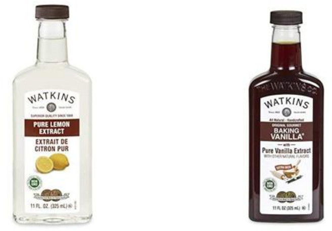 Watkins 와킨스 레몬＋바닐라 익스트랙트 번들, 2개, 325ml