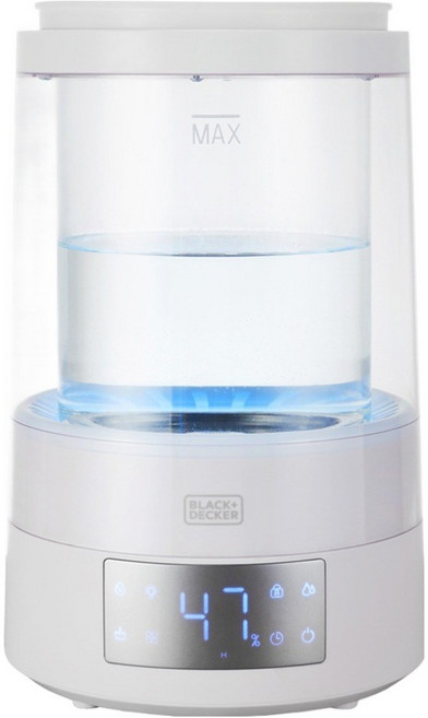 블랙앤데커 스마트습도조절 대용량 가열식 가습기, (AS무료)BXEh5250-A/가습기, 화이트