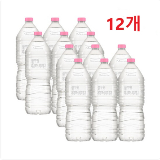 풀무원샘물 워터루틴 무라벨 생수 2L x12병 x24병, 12개