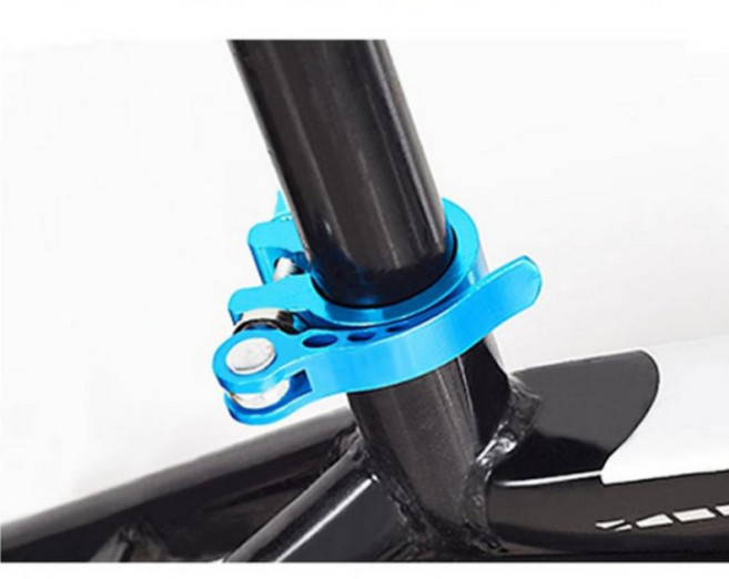 원터치 자전거 안장 클램프 자전거 시트 클램프 안장레버 조임쇠, 실버31.8mm, 1개