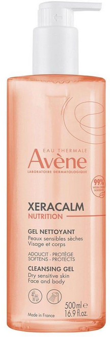 Avene XeraCalm Nutrition Cleansing Gel 아벤느 제라캄 뉴트리션 클렌징 젤, 1개, 500ml