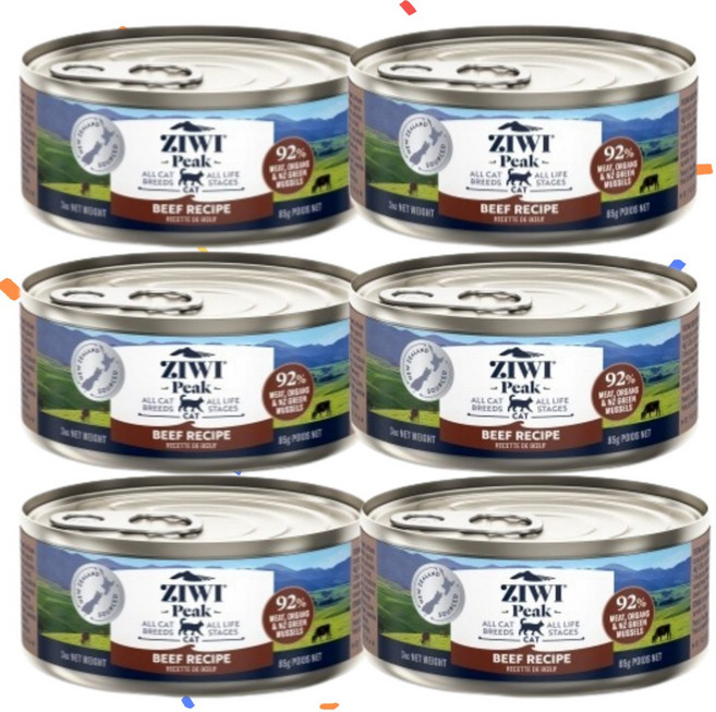 지위픽 캣 캔 식품 소고기 85g x 6개, 소