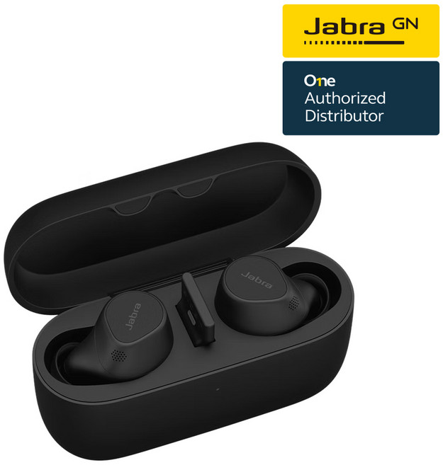 자브라 Jabra Evolve2 Buds 이볼브2 버즈 / 하이브리드 업무용 무선 이어폰 / 멀티센서보이스 / ANC / Sound+앱 / 공식정품, USB-A UC