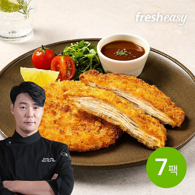 [프레시지] 최현석셰프의 바삭촉촉한 등심 7겹 돈까스 120g, 7개