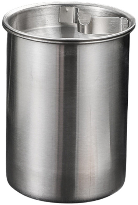 不鏽鋼煙灰缸 防風漏斗設計, 銀色, 1個