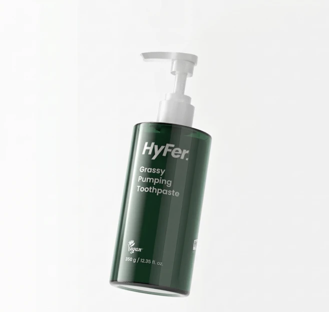 대용량 하이퍼 그래시 비건 펌핑치약 300g, 1개, 350ml - 쿠팡