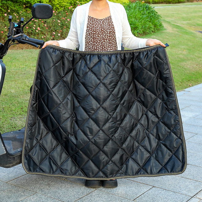 바람막이 스커트 방수 패딩 오토바이 무릅 담요 차박 캠핑 버클 겨울 앞치마전동차바람막이 바람막이 방한 겨울 보온 앞치마(겨울철 자전거 방한 필수)