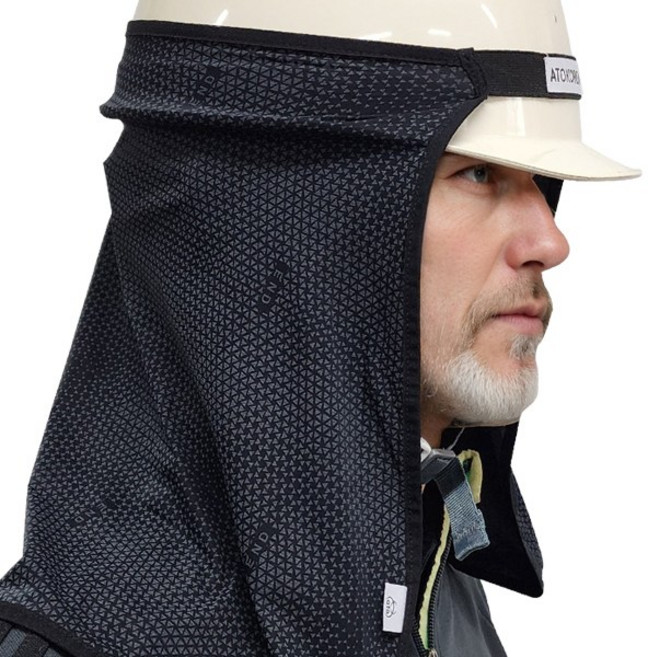 (국산) 고급형 자외선차단 안전모 햇빛가리개-캡선가드 모자 찍찍이 차광 통풍 그늘막 차단막 쿨 바람막이 모자햇빛가리개