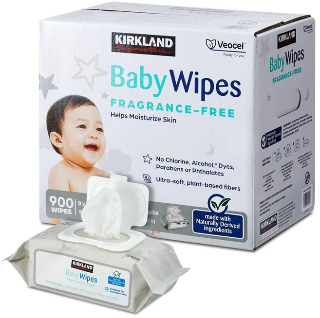 커클랜드 시그니춰 유아용 물티슈 100매 9팩