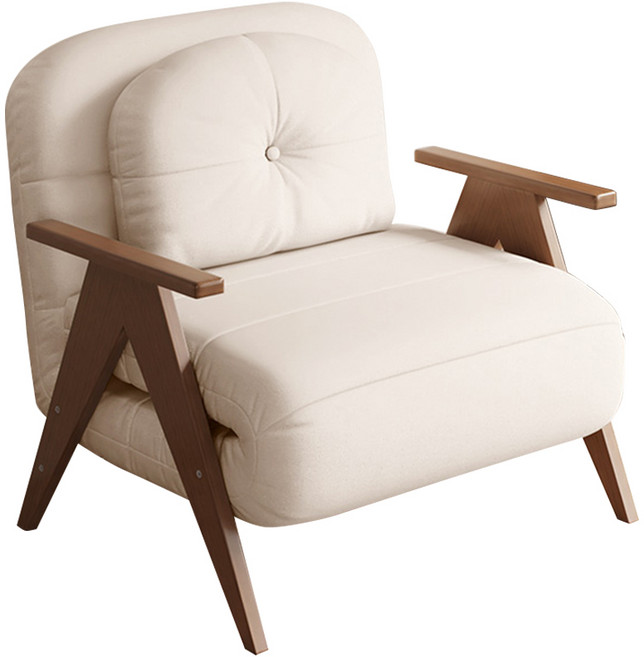 木鈺堂 懶人沙發床 折疊兩用伸縮床 多功能小戶型沙發, 卡其色