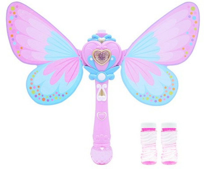 비앤씨 나비 비누방울 봉 + 버블용액 100ml x 2p, 믹스컬러, 2개