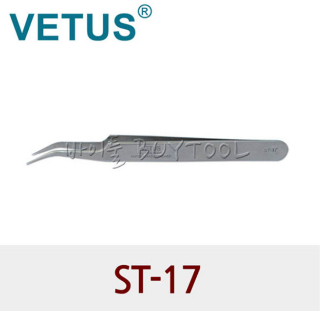 VETUS 프리미엄 트위져 스테인리스 정밀 핀셋 ST-17, 1개