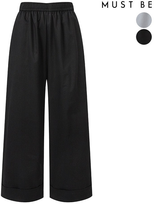 머스트비 여성 포켓 포인트 밴딩 롤업 팬츠