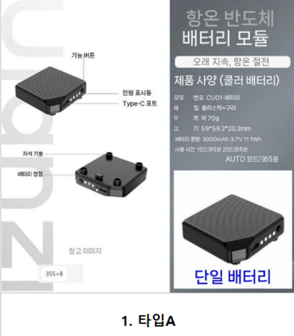 울란지 CU01 카메라 쿨러 쿨링팬 냉각 방열판 무선 소니 캐논 니콘 호환 단품, 4. CU01 라디에이터 호스트, 1개, 1. 타입A