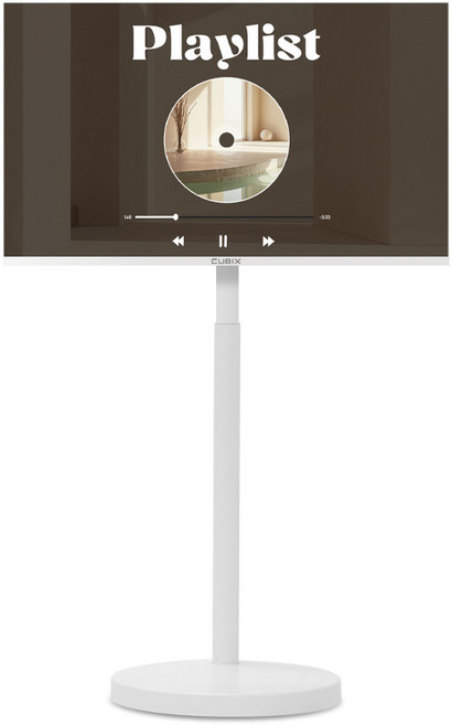 무빙큐빅스 FHD QLED 유 무선 삼탠바이미 화이트에디션 프리미엄 Air 배터리 스마트 TV 81cm(32인치) 이동식tv 스탠바이미 삼텐바이미, 고객직접설치, 이동형 스탠드, 유 무선 삼탠바이미 셋트