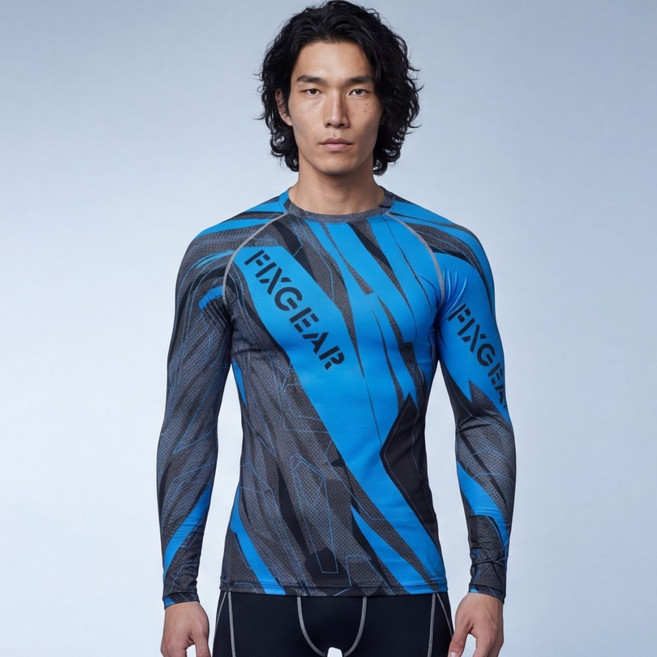 픽스기어 CFL-68B 남 여 공용 머슬핏 스포츠웨어 언더레이어 언더셔츠 짐웨어 헬스복 운동복 트레이닝복 주짓수 크로스핏 합기도 래쉬가드