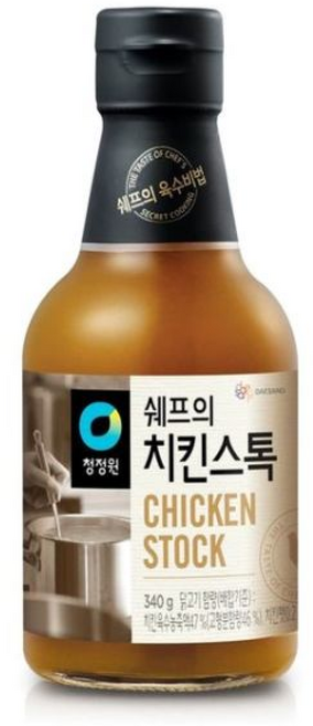 청정원 쉐프의 치킨스톡 액상, 1개, 340g