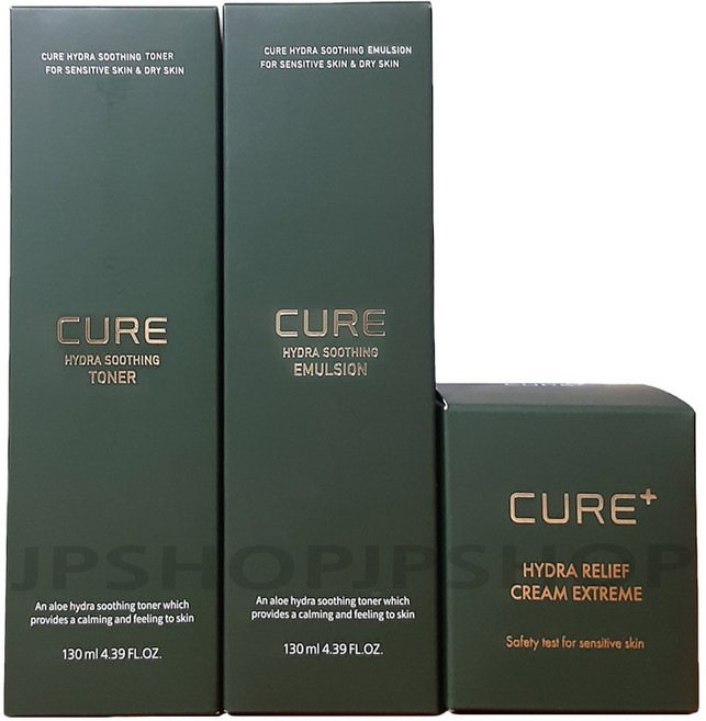 김정문알로에 큐어 수딩 ( 토너+에멀전+익스트림 크림 ) 3종, 1개