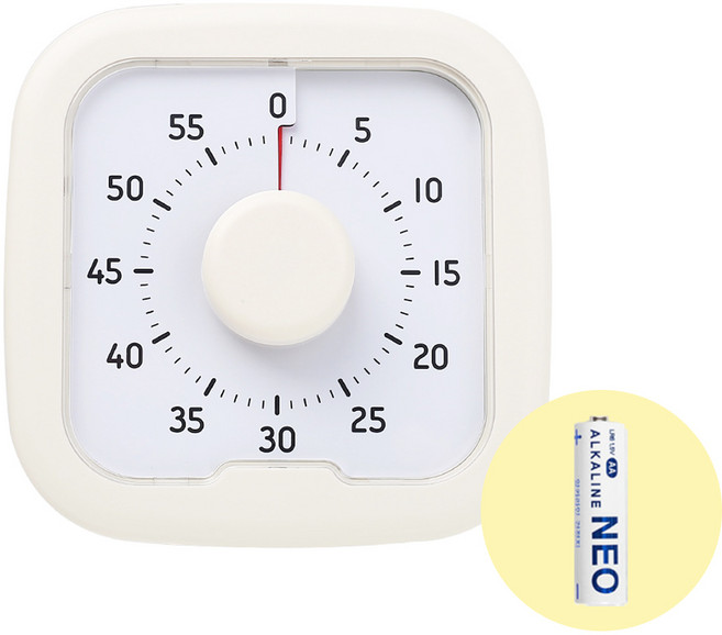 무드그라운드 무소음 뽀모도로 구글타이머, 1개, 아이보리