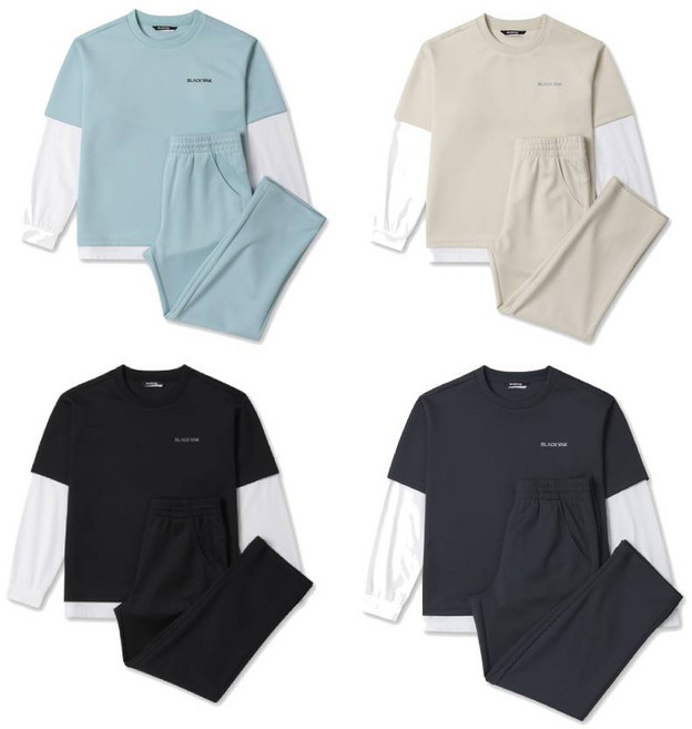 2026 SS 블랙야크키즈 레이어드저지맨투맨세트 1BKSESV906