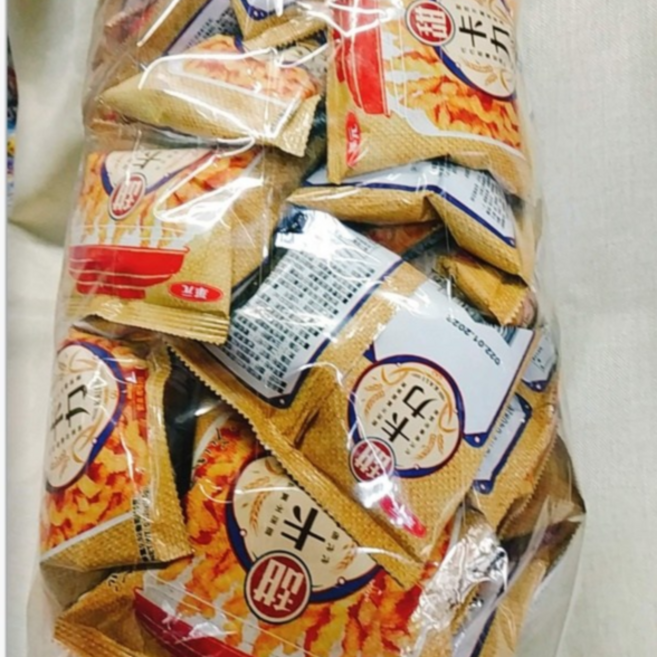 古意 古早味 甜卡力 奶素約50包 懷舊零食 薯條餅乾, 1個, 700g