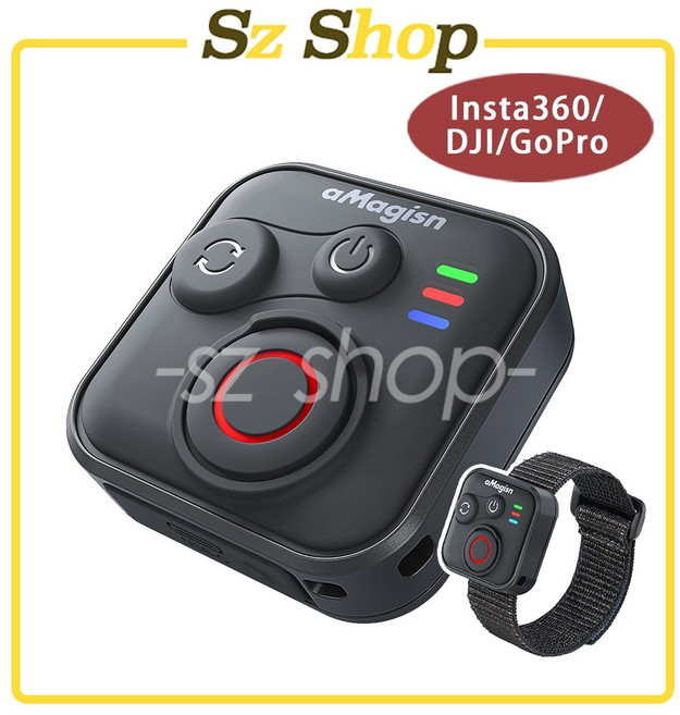 aMagisn 運動相機通用 藍牙遙控器 Insta360 DJI GoPro, 1個, 藍牙遙控器(a)
