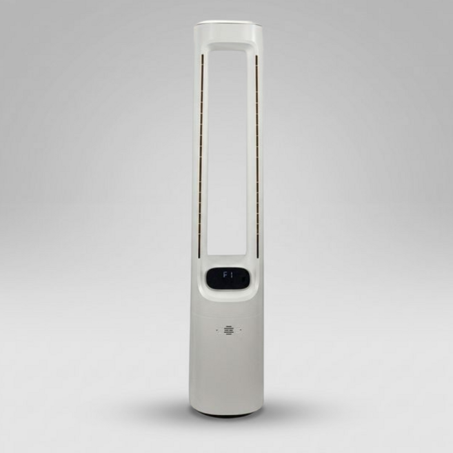 [26년형] 루니엘 아우라 날개없는 선풍기 가정용 무풍 타워형 선풍기, 코지 화이트