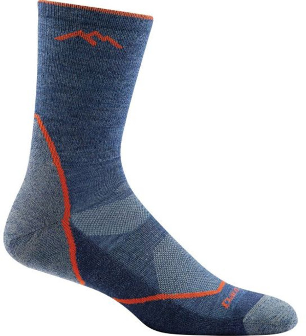 Darn Tough Vermont Light Hiker 마이크로 크루 라이트 쿠션, 댄 터프 남성용 라이트 하이커 마이크로 크루 경량 쿠션, 1개