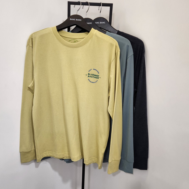 뱅뱅 NC경산점 봄신상 특가세일!! 남자 시보리소매 긴팔 티셔츠 NTL222