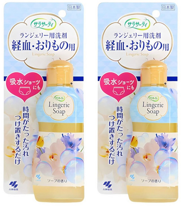 고바야시 사라사티 란제리 전용 세제, 2개, 120ml