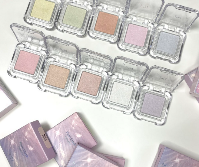 (정품) 투에이엔 퓨어 글래시 하이라이터 12 Colors (택1), 1개, #OR01 피치빔