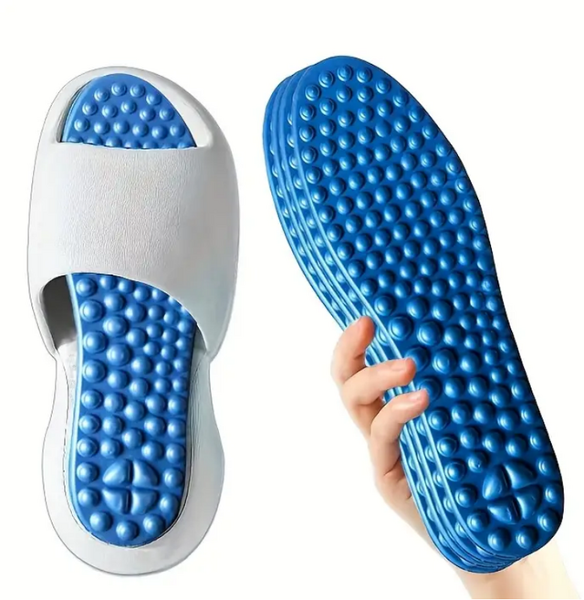 통기성 좋은 고탄성 쿠션 마사지 돌기 인솔 깔창 4쌍 세트