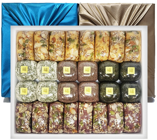 조현제떡연구소 굳지않는 궁중영양떡세트 영양떡 2종 두텁떡 3종 개별포장 고급보자기 추석선물세트 승진축하 합격기원 설날선물세트 부모님간식 차례음식 아침식사대용 이바지 명절선물세트, 90g, 28개, {리뷰약속 천원할인}궁중영양떡세트=순차배송