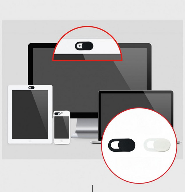 (20개세트) 라쿠파스 노트북카메라가리개 태블릿 카메라 스티커 웹캠 커버 해킹방지, 화이트