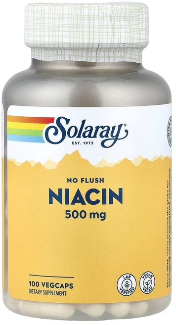 솔라레이 나이아신 비타민B3 나이아신아마이드 500mg 100정, 1개 - 쿠팡