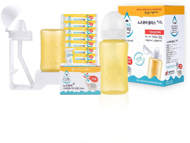 노즈큐어 플러스 어린이 코세척기세트+분말30포, 1세트
