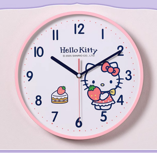 sanrio 귀여운 케릭터가 있어 자꾸 보고싶은 산리오 조용한 벽시계, 헬로키티