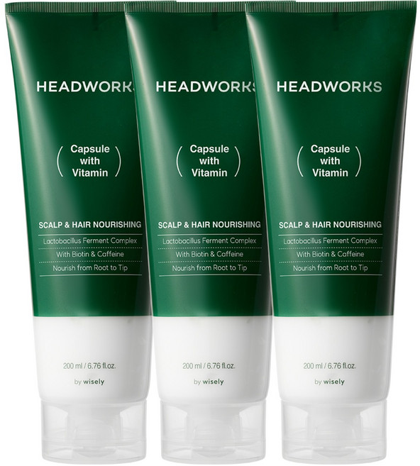 와이즐리 두피까지 사용하는 탈모 완화 캡슐 트리트먼트, 3개, 200ml