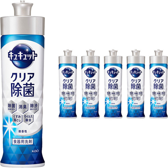 큐큣토 클리어 주방세제, 6개, 220ml