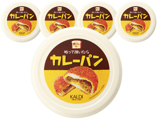 KALDI 바르고 구우면 카레빵 스프레드, 5개, 110g