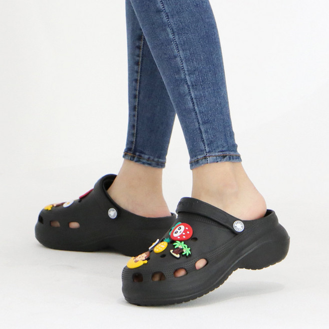 통굽 키높이 어글리 EVA 슬리퍼 샌들 폄핑