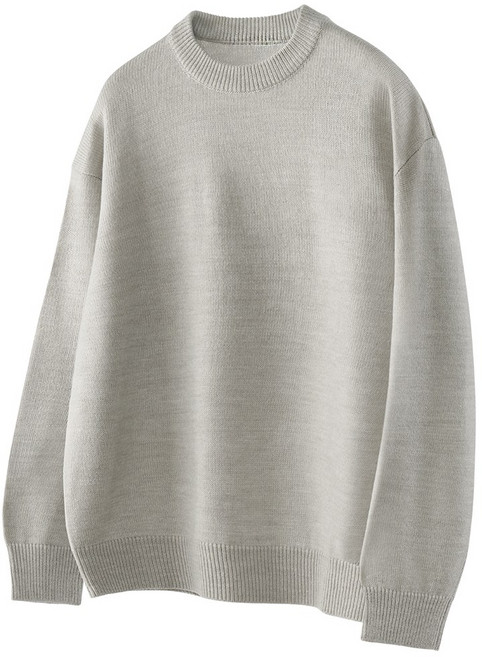 팀스핏 남성용 오버핏 오버핏 하찌 라운드 니트 6Color